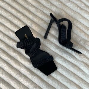 Saint Laurent Black Heel Sandals